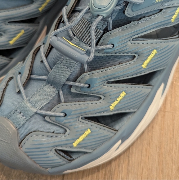 Hoka One One women Hopara 7.5 Blue Trail Hiking Sandals Water - Picture 2 of 10